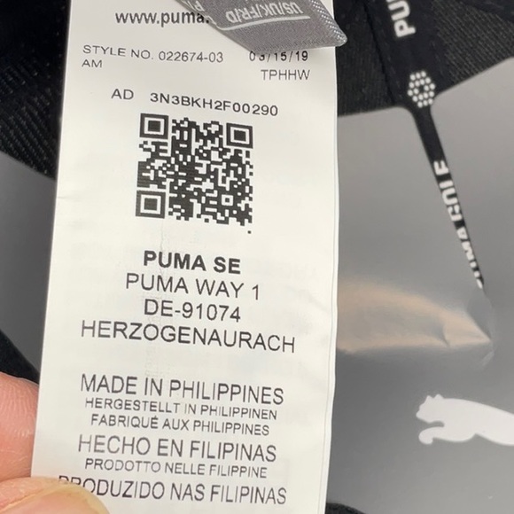 NWT Puma Golf gray/black stretch fit cap, size S/M - Picture 5 of 7